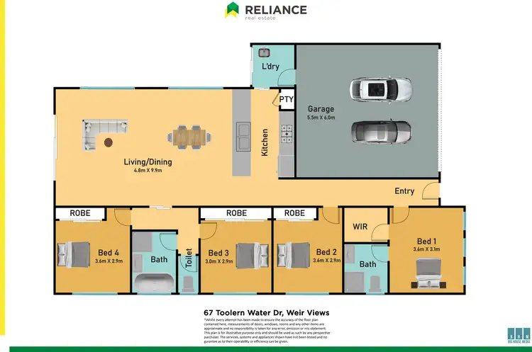 Floorplan of Homely house listing, 67 Toolern Waters Drive, Weir Views VIC 3338