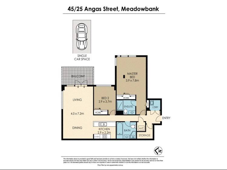 Floorplan of Homely apartment listing, 45/25 Angas Street, Meadowbank NSW 2114