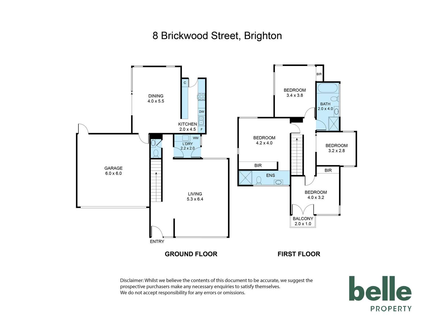 Floorplan of Homely house listing, 8 Brickwood Street, Brighton VIC 3186