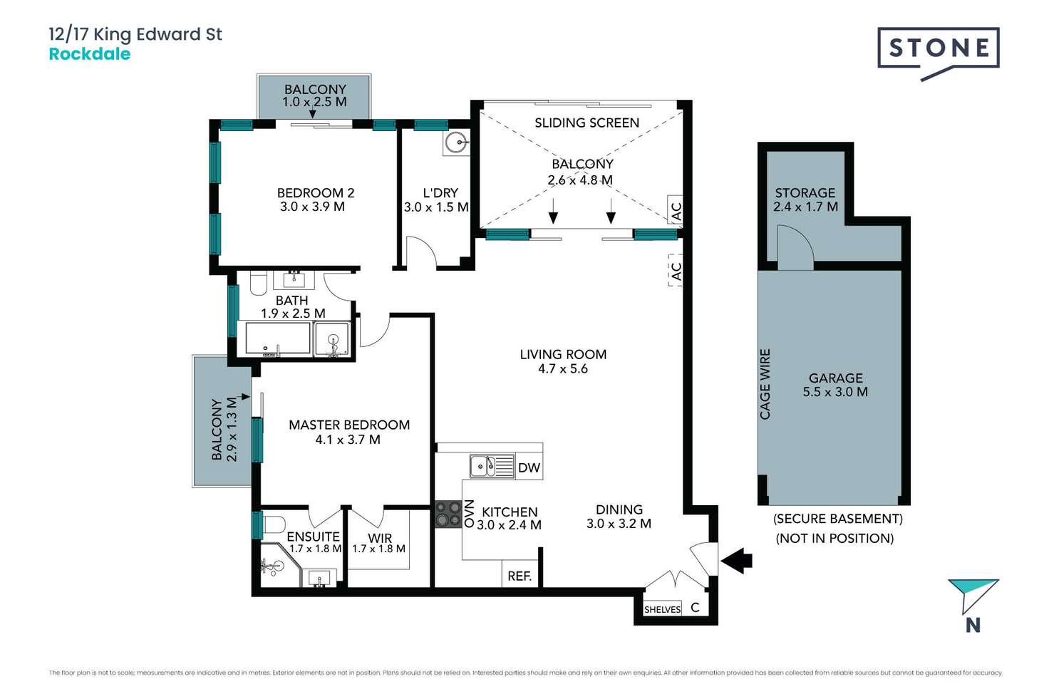 Floorplan of Homely unit listing, 12/17-19 King Edward Street, Rockdale NSW 2216
