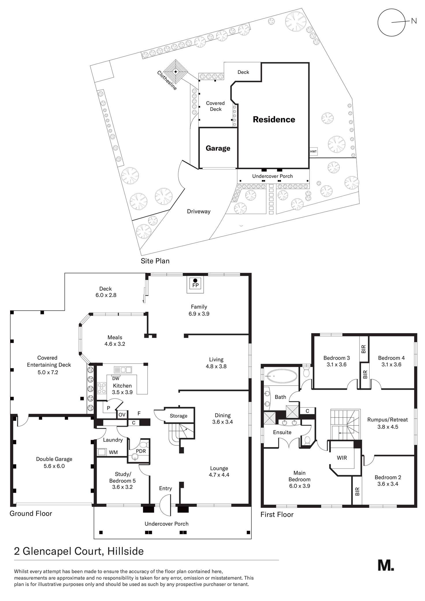 Floorplan of Homely house listing, 2 Glencapel Court, Hillside VIC 3037