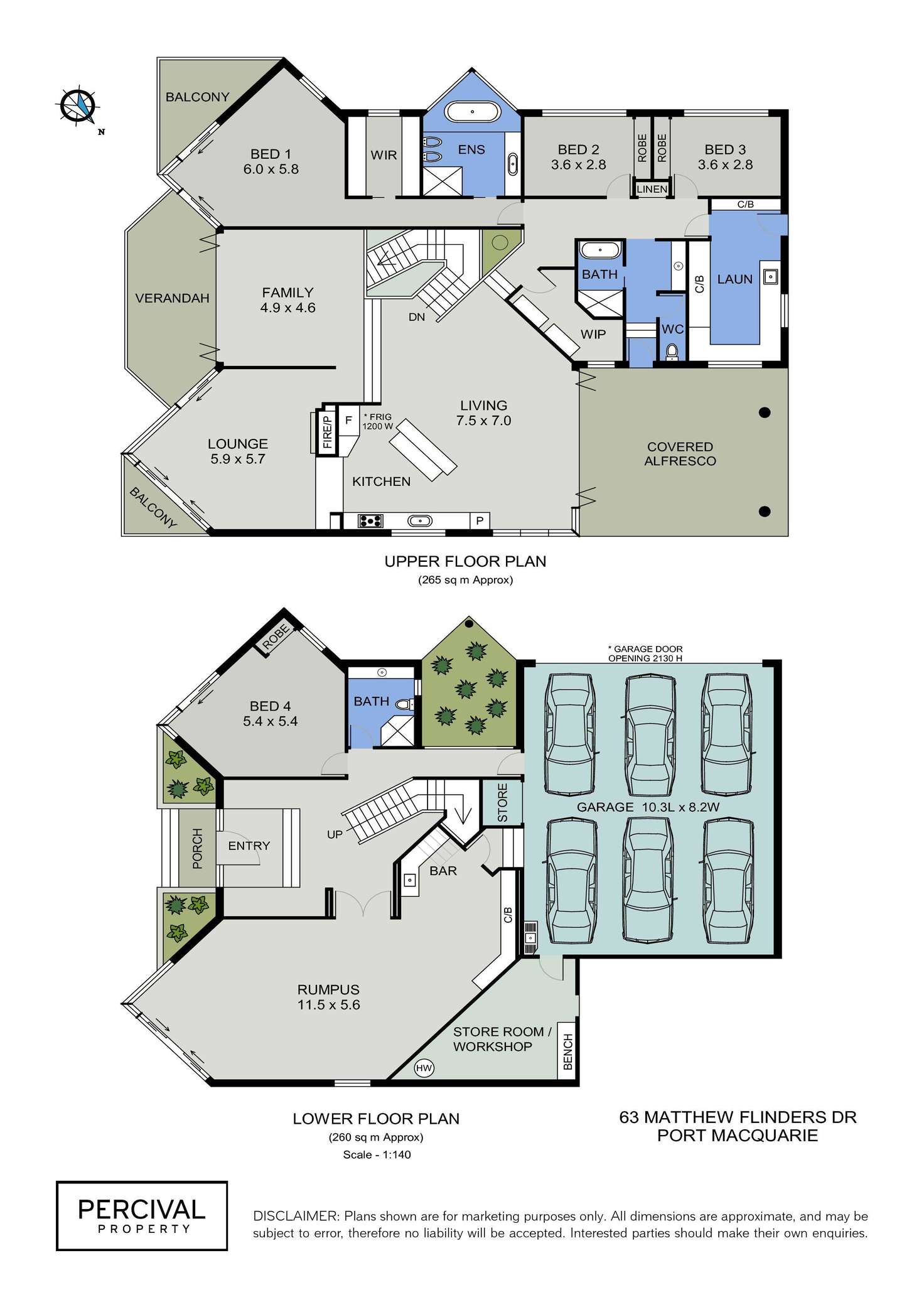 Floorplan of Homely house listing, 63 Matthew Flinders Drive, Port Macquarie NSW 2444