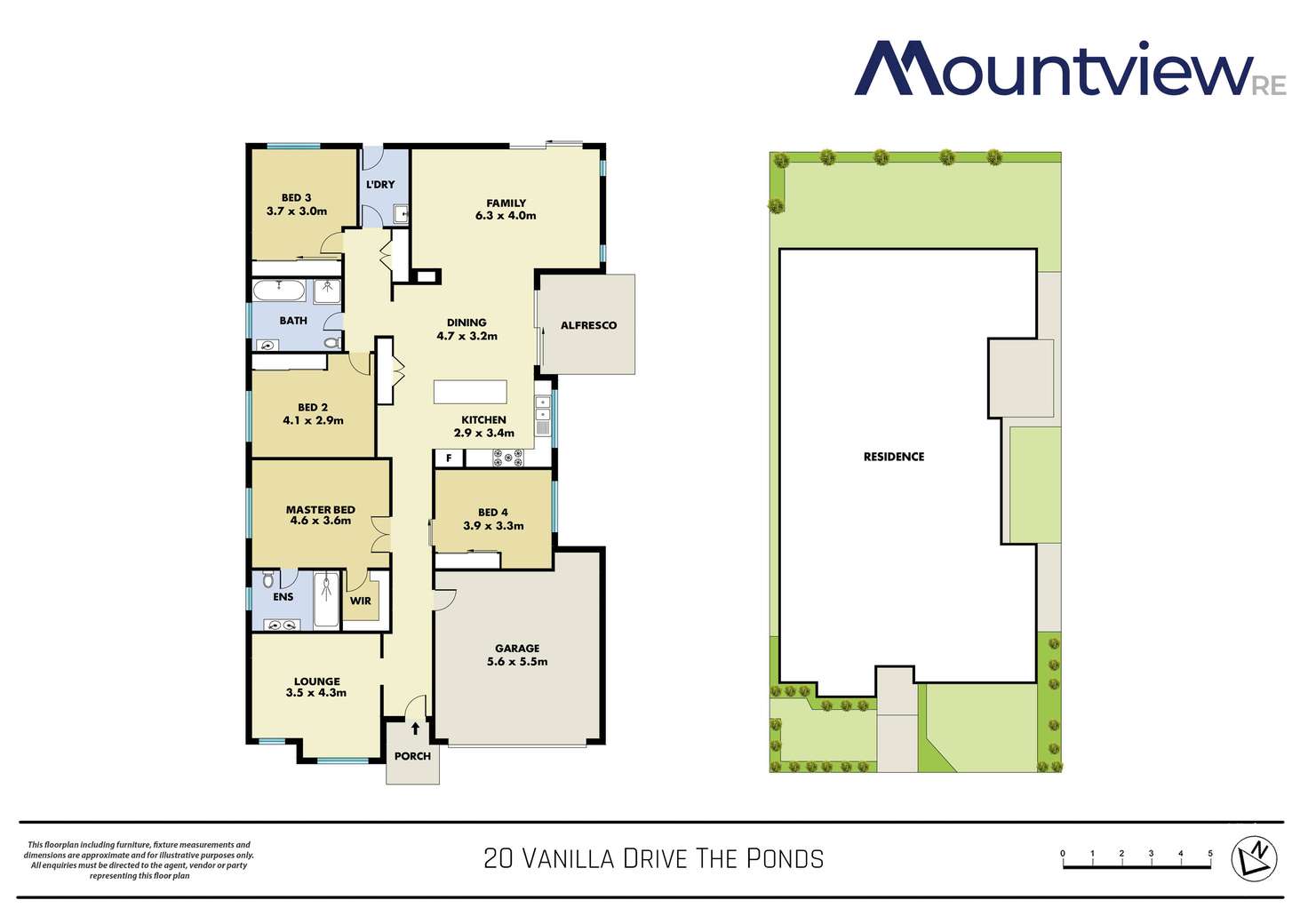 Floorplan of Homely house listing, 20 Vanilla Drive, The Ponds NSW 2769