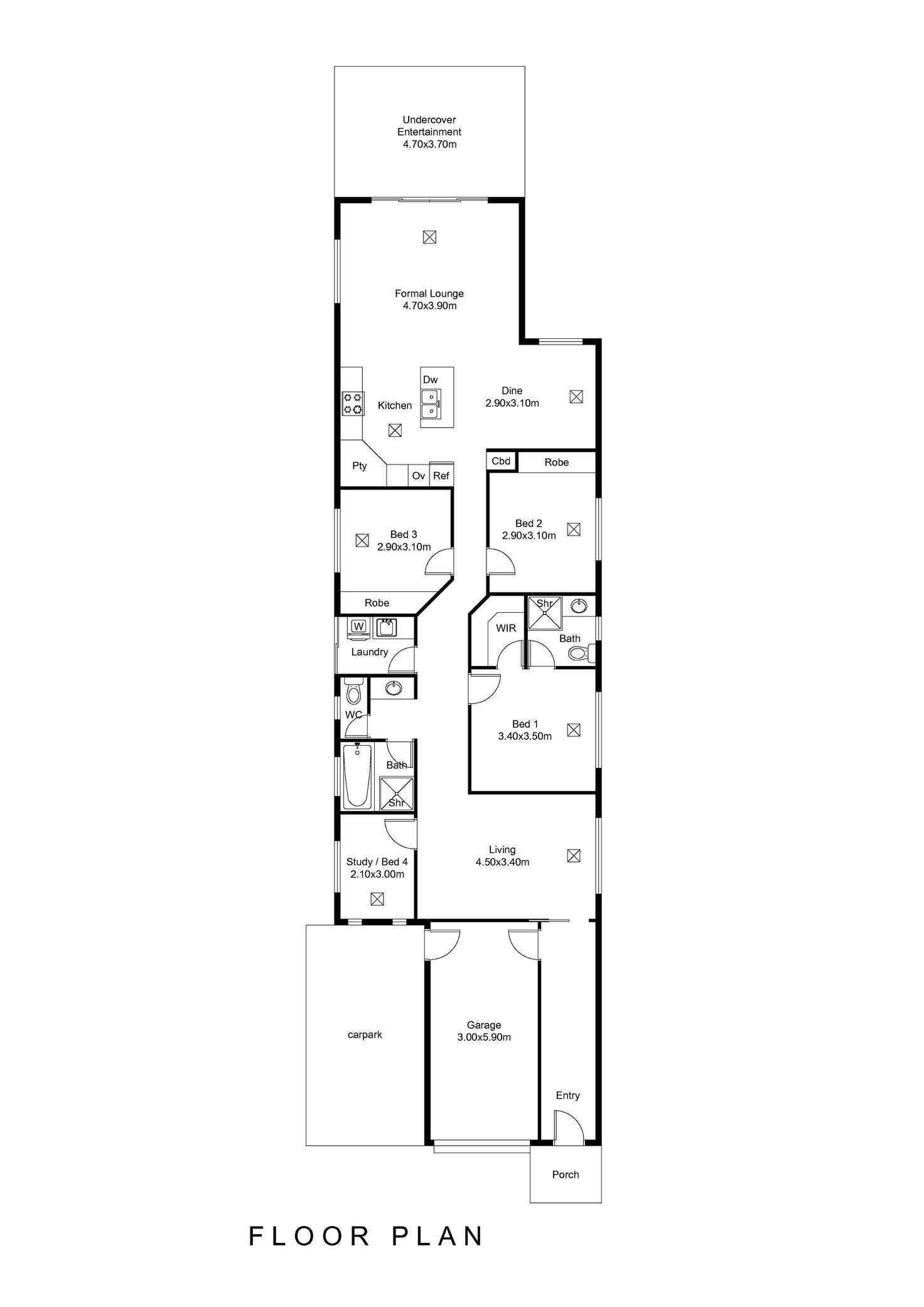 Floorplan of Homely house listing, 11B Elliott Street, Campbelltown SA 5074