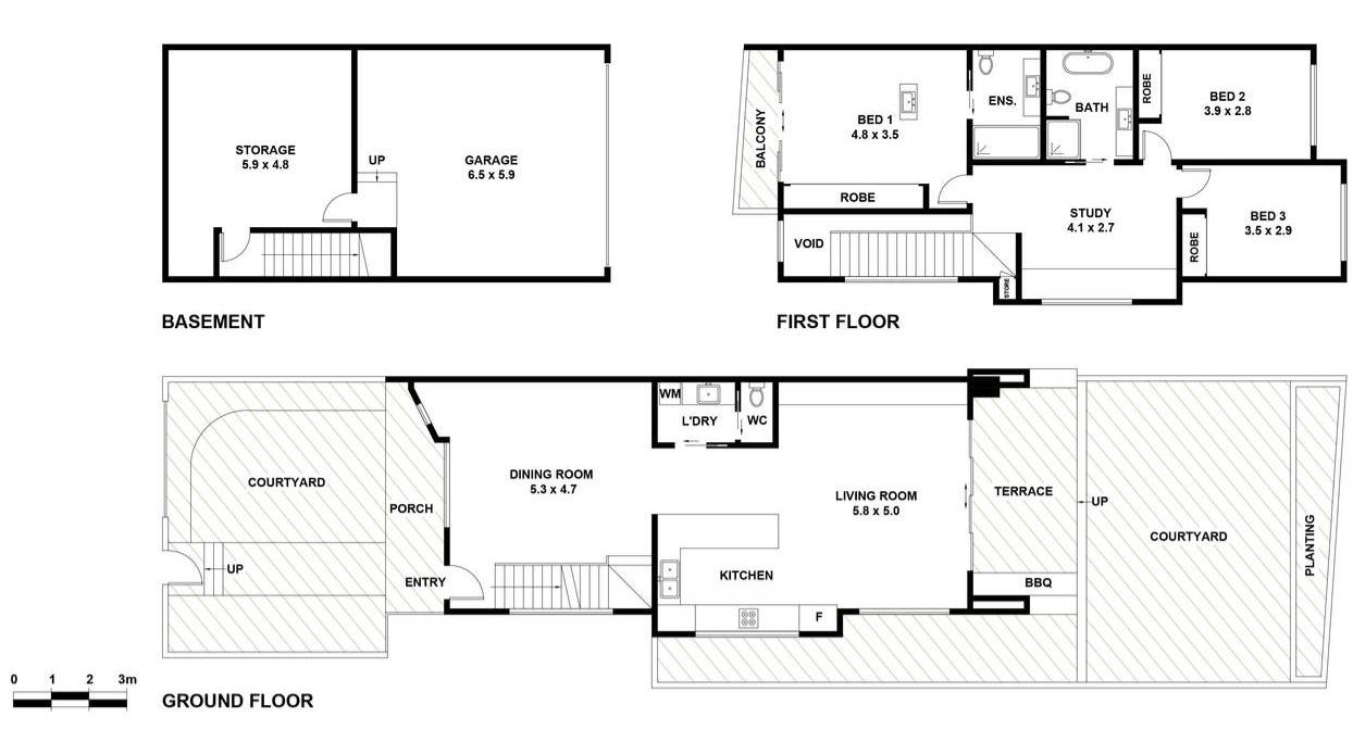 Floorplan of Homely townhouse listing, 1/595 Old Illawarra Road, Menai NSW 2234
