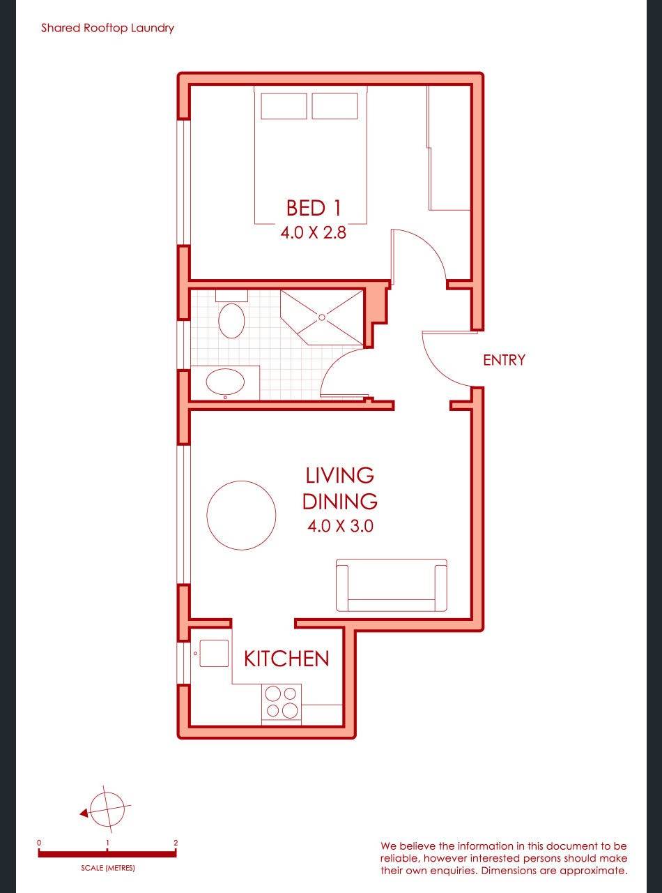 Floorplan of Homely apartment listing, 176/19 Tusculum Street, Potts Point NSW 2011