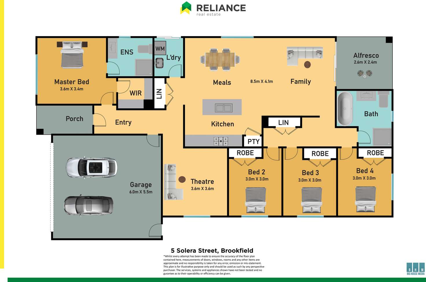 Floorplan of Homely house listing, 5 Solera Street, Brookfield VIC 3338