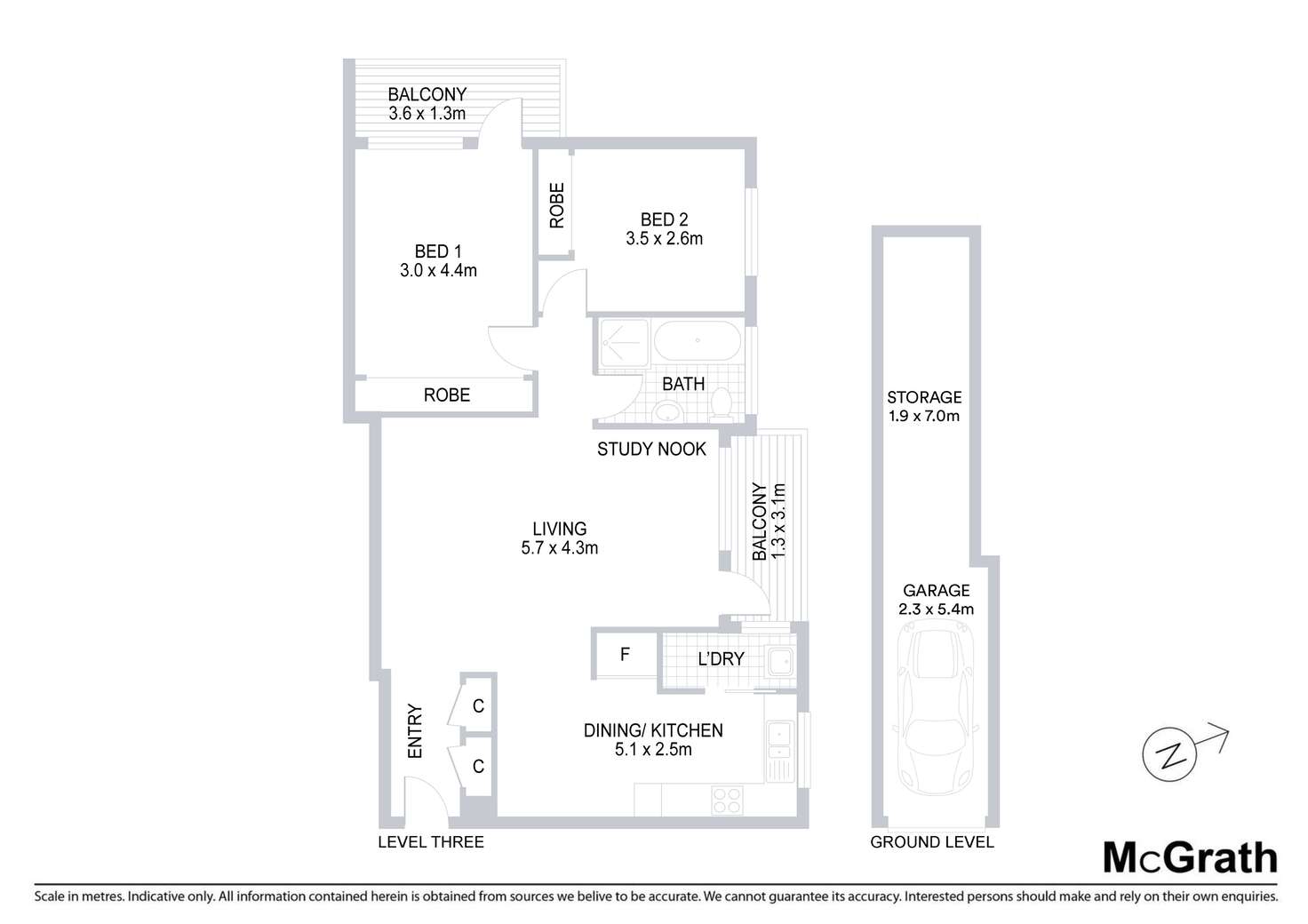 Floorplan of Homely apartment listing, 41/2A Yardley Avenue, Waitara NSW 2077