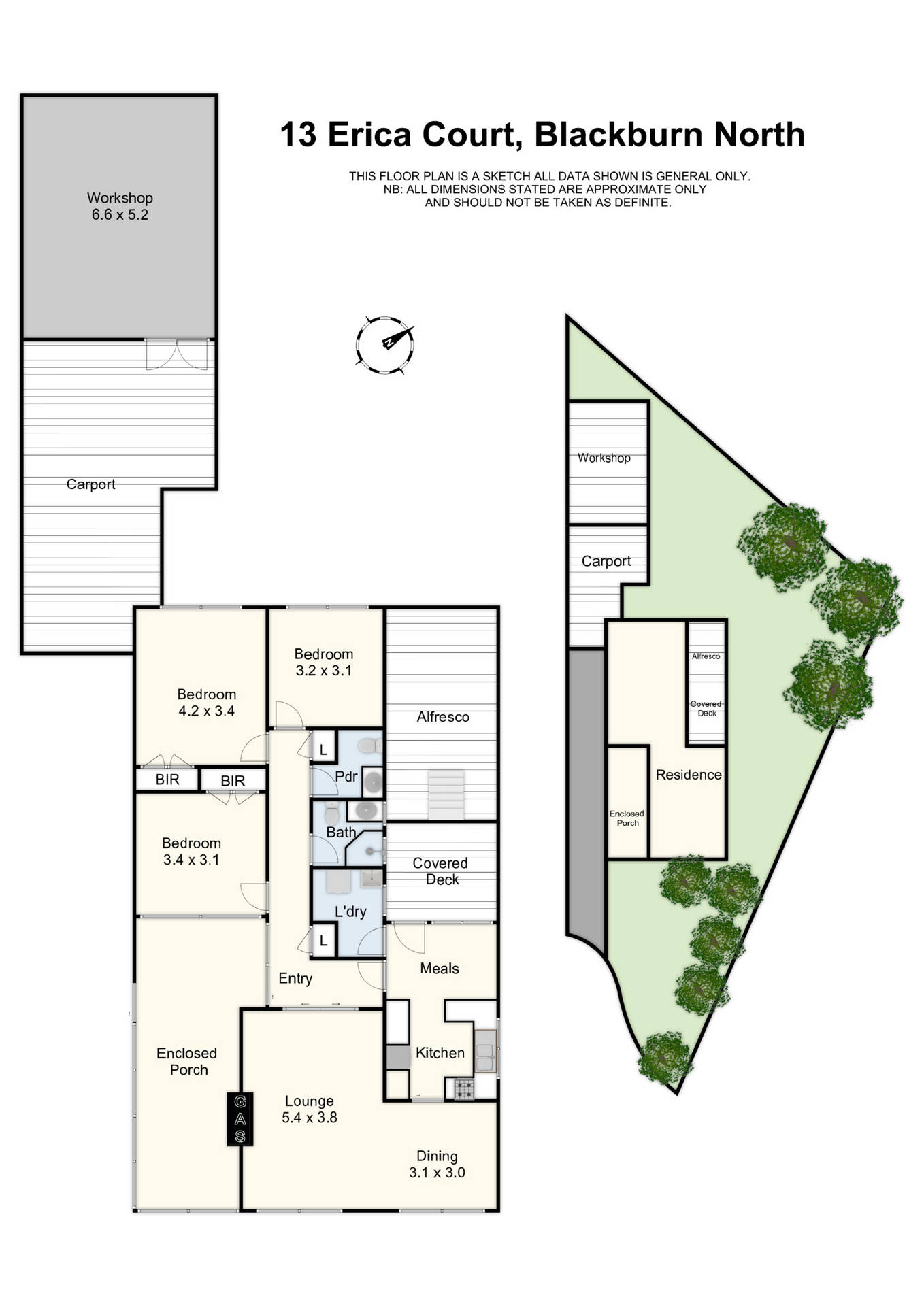 Floorplan of Homely house listing, 13 Erica Court, Blackburn North VIC 3130