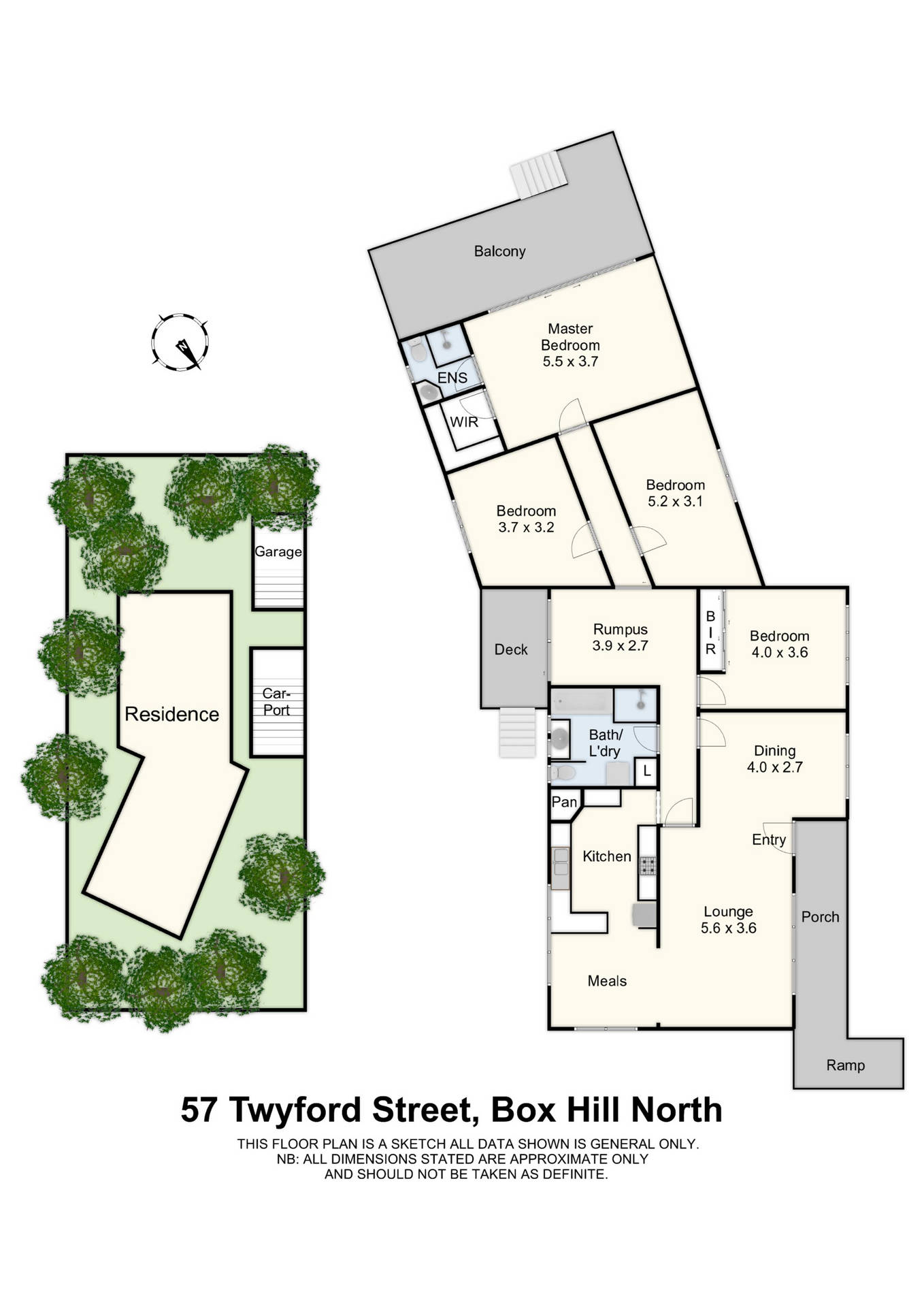 Floorplan of Homely house listing, 57 Twyford Street, Box Hill North VIC 3129