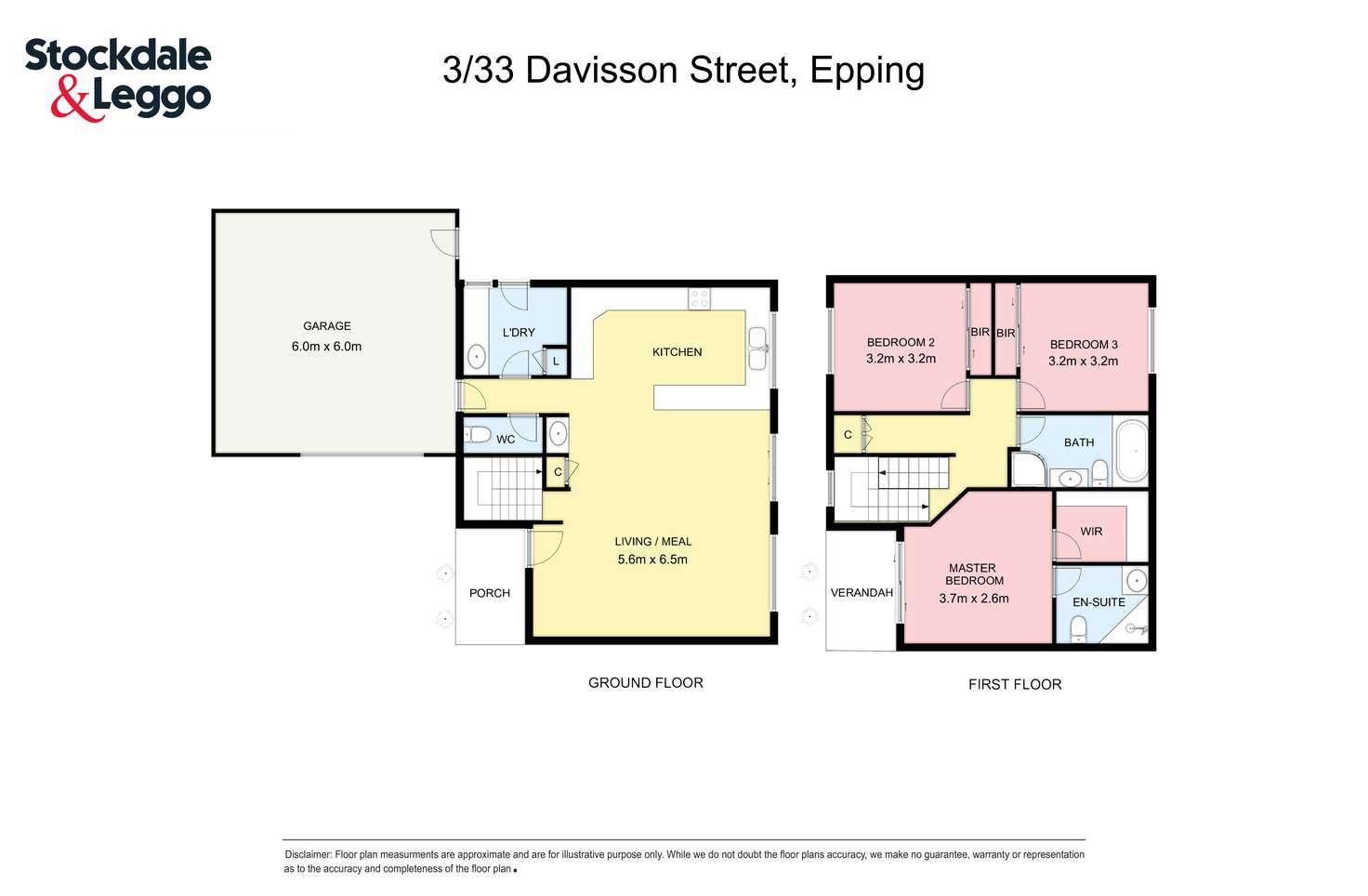 Floorplan of Homely townhouse listing, Unit 3/33 Davisson Street, Epping VIC 3076