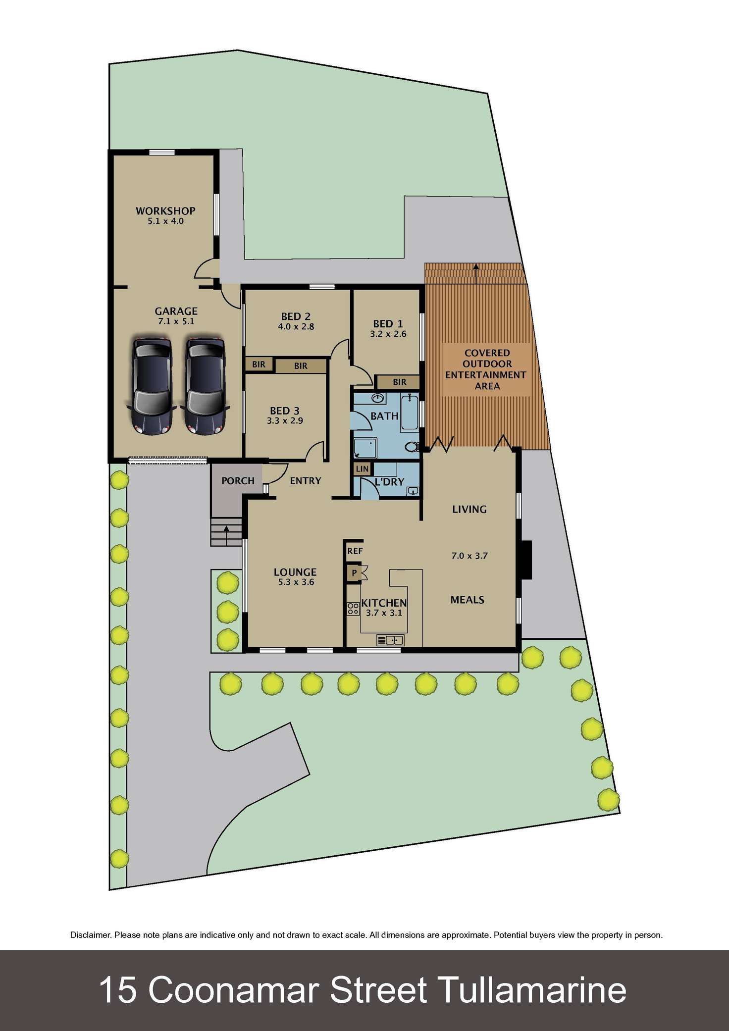 Floorplan of Homely house listing, 15 Coonamar Street, Tullamarine VIC 3043