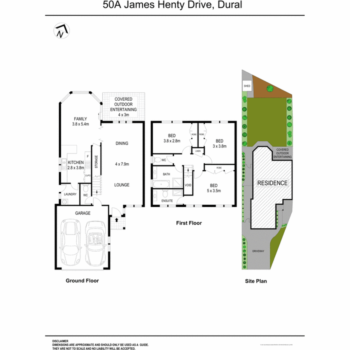 Floorplan of Homely semiDetached listing, 50A James Henty Drive, Dural NSW 2158