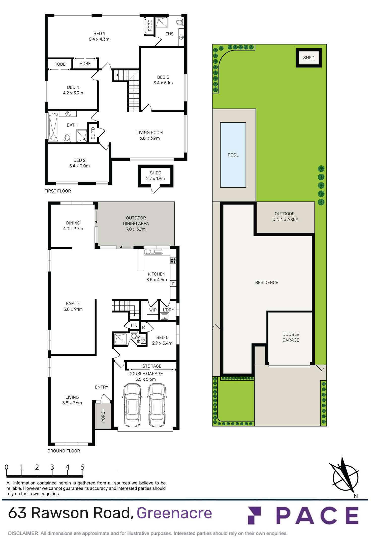 Floorplan of Homely house listing, 63 Rawson Road, Greenacre NSW 2190