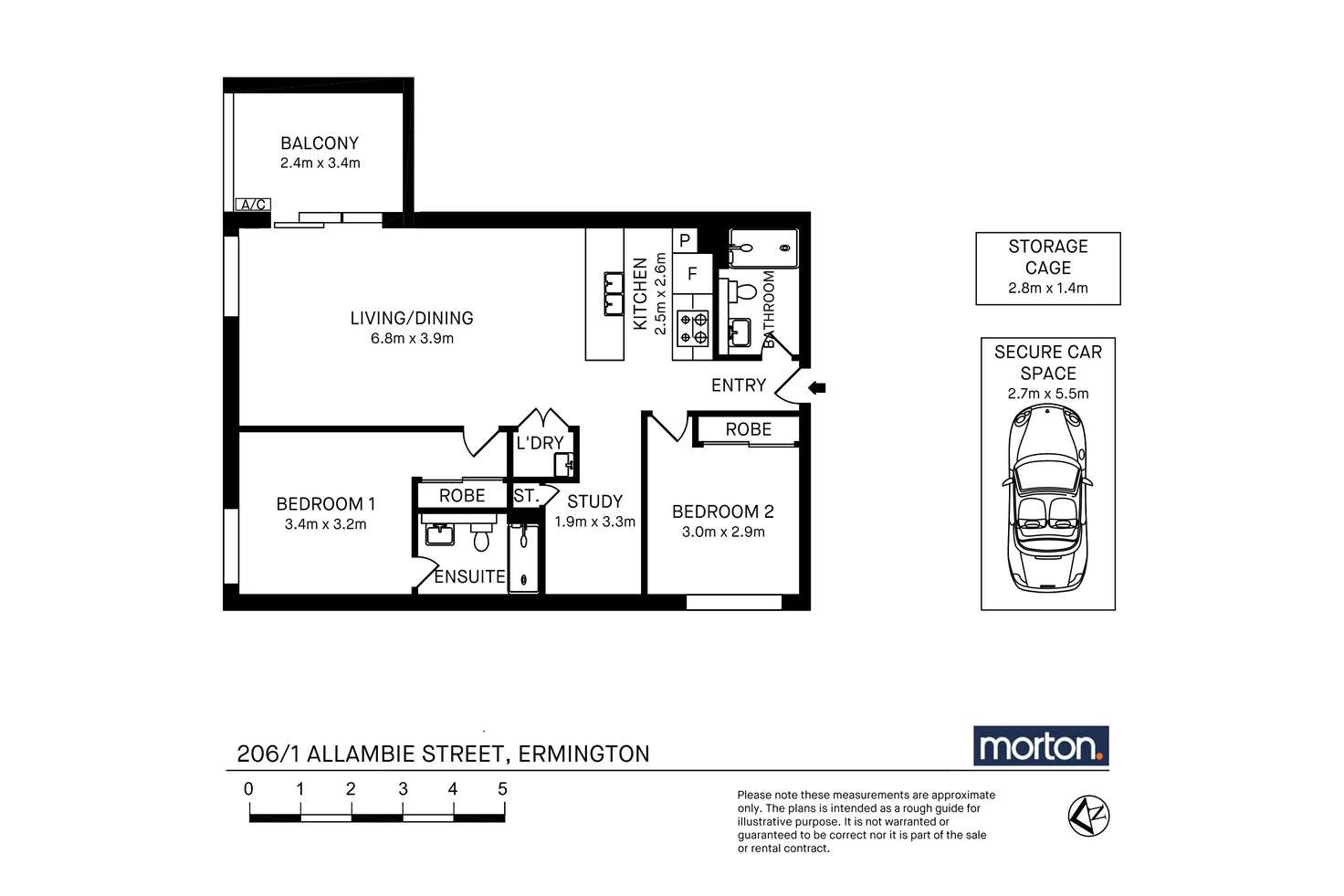 Floorplan of Homely apartment listing, 206/1 Allambie Street, Ermington NSW 2115