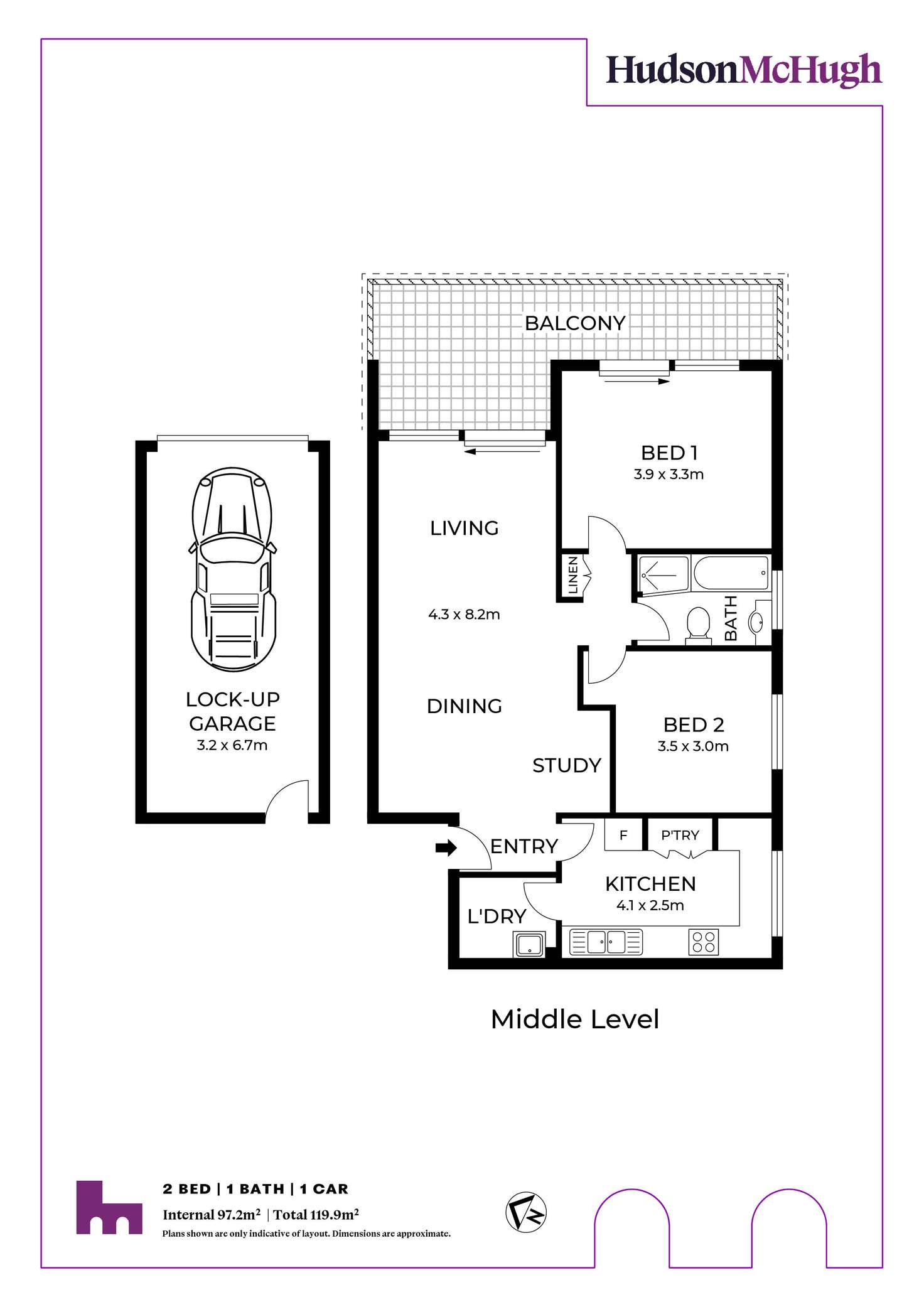 Floorplan of Homely unit listing, 8/25-27 Chandos Street, Ashfield NSW 2131
