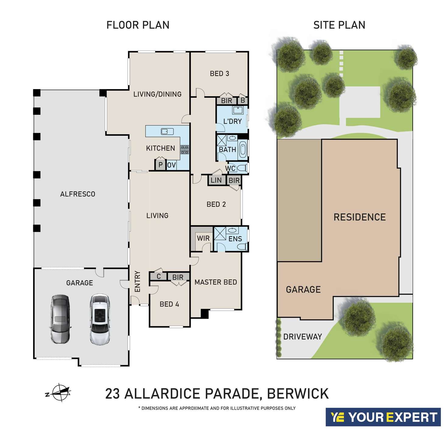 Floorplan of Homely house listing, 23 Allardice Parade, Berwick VIC 3806