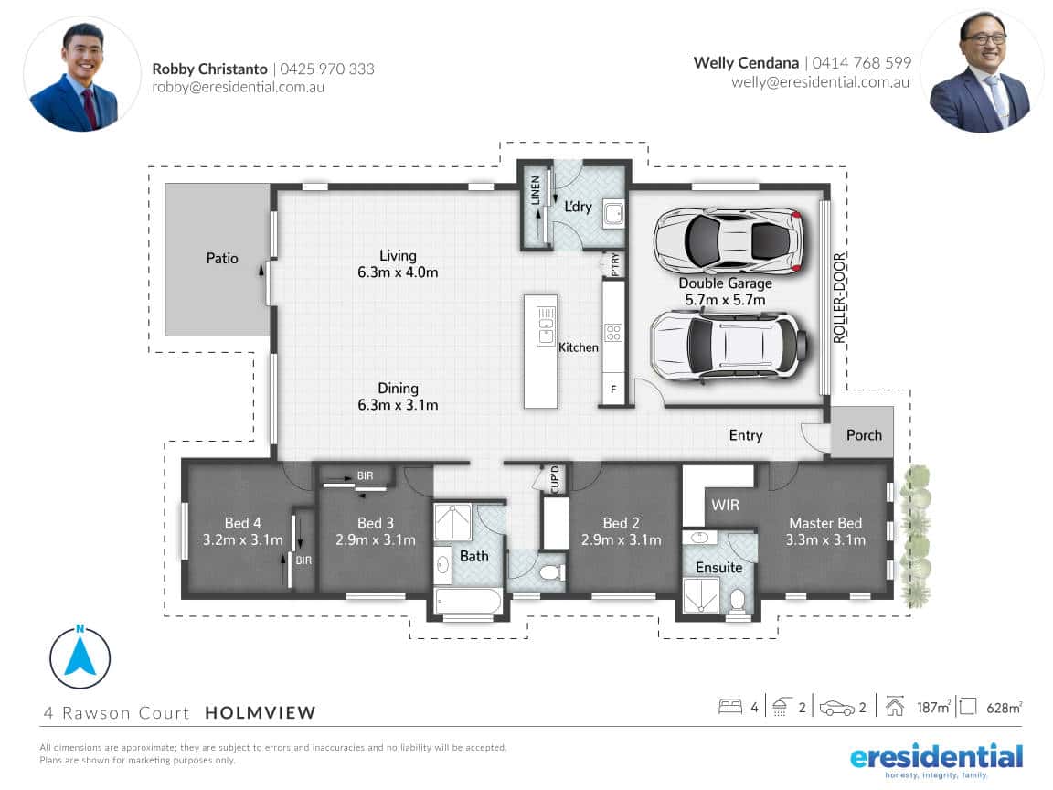 Floorplan of Homely house listing, 4 Rawson Court, Holmview QLD 4207