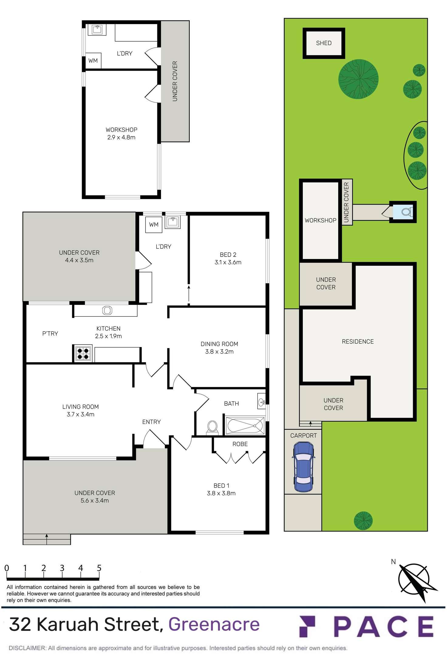 Floorplan of Homely house listing, 32 Karuah Street, Greenacre NSW 2190