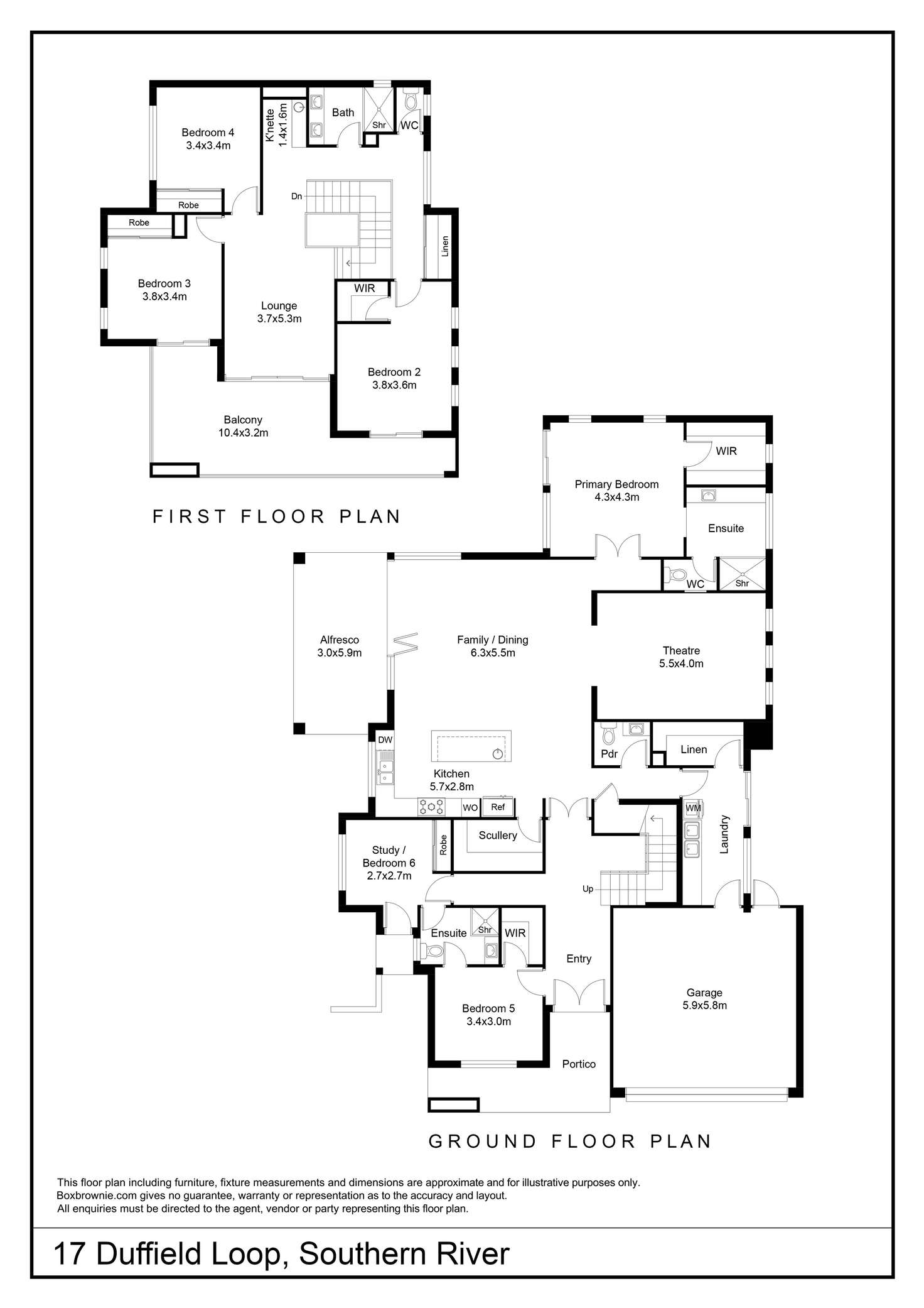 Floorplan of Homely house listing, 17 Duffield Loop, Southern River WA 6110