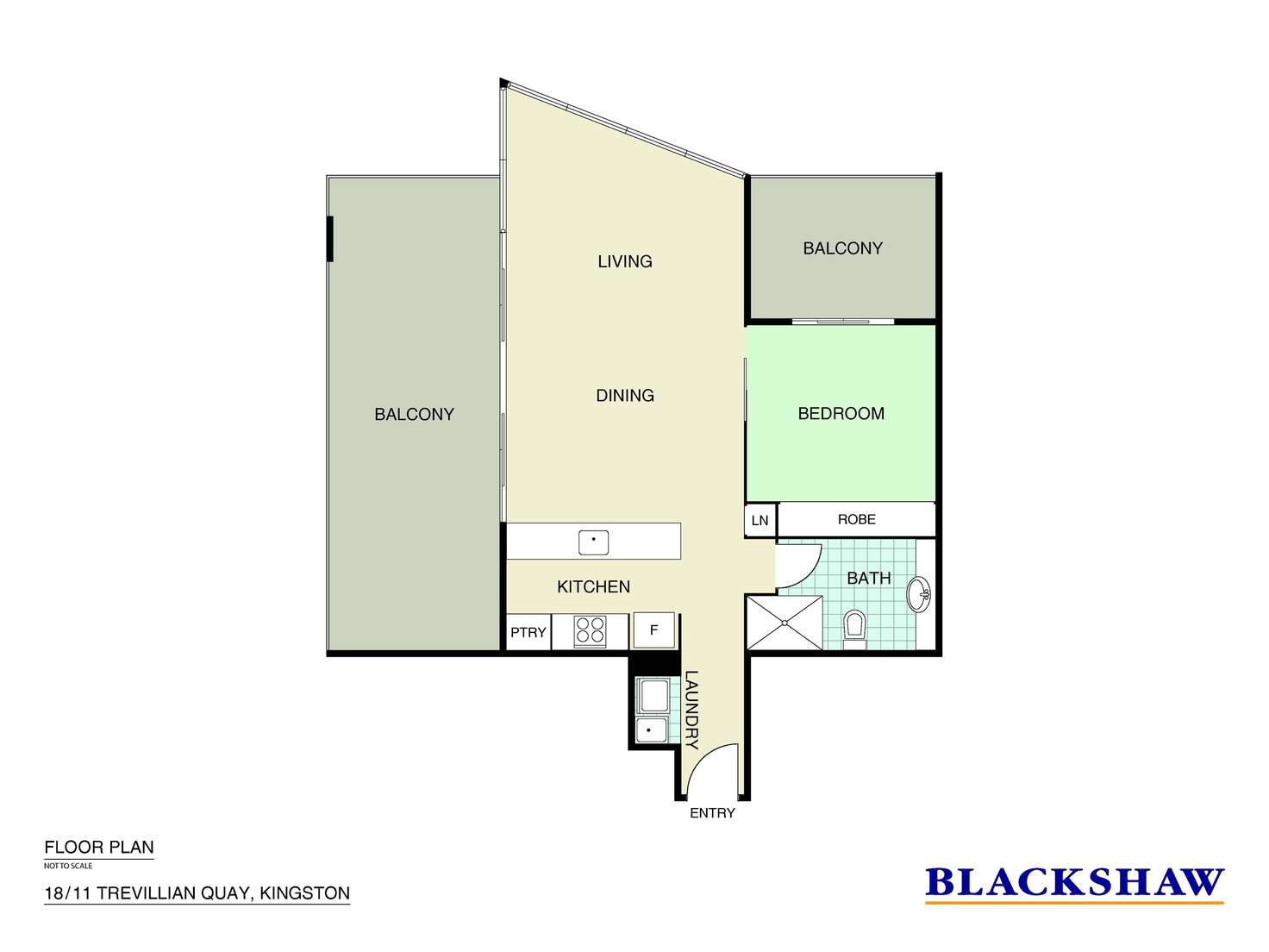 Floorplan of Homely apartment listing, 18/11 Trevillian Quay, Kingston ACT 2604