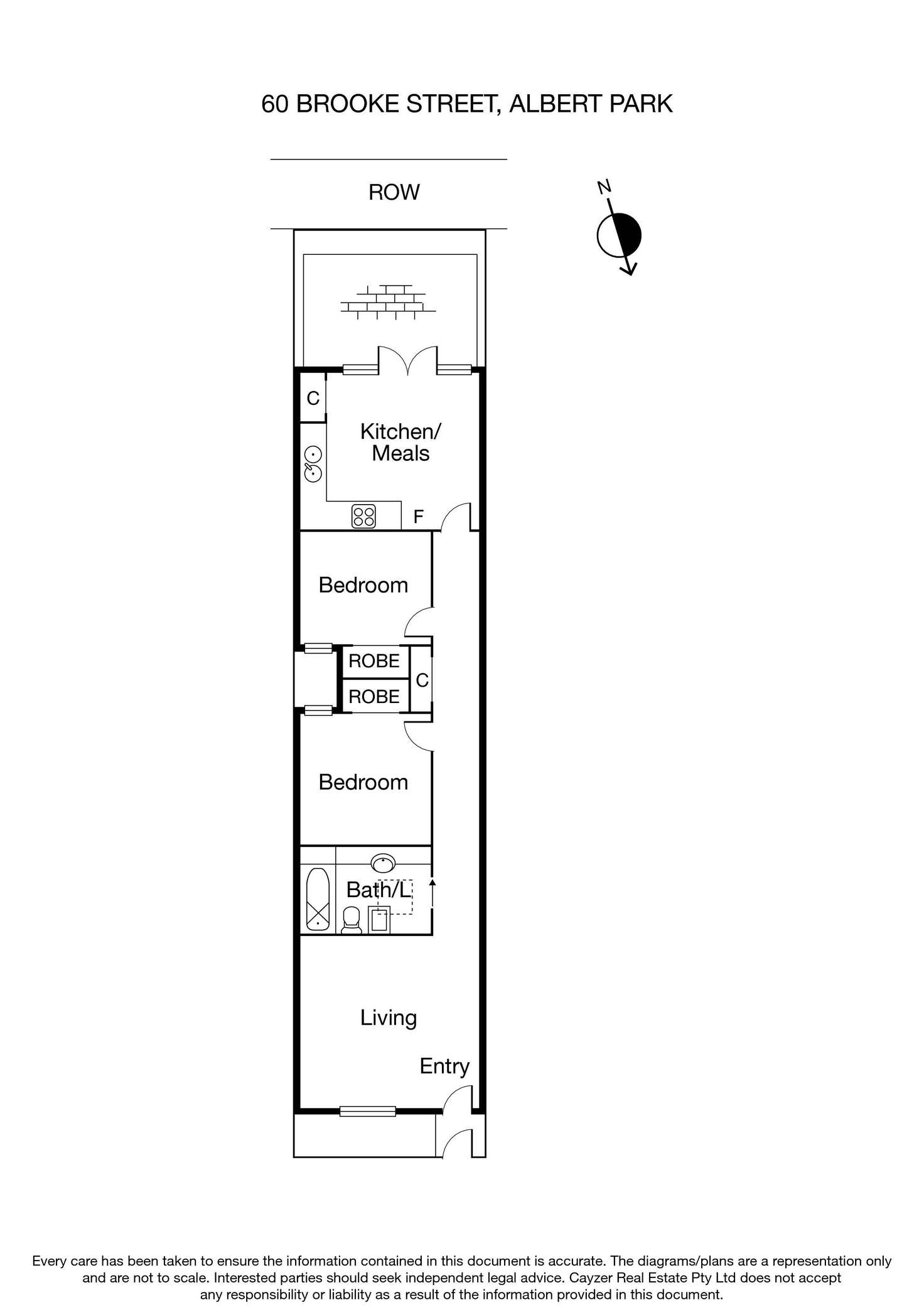 Floorplan of Homely house listing, 60 Brooke Street, Albert Park VIC 3206