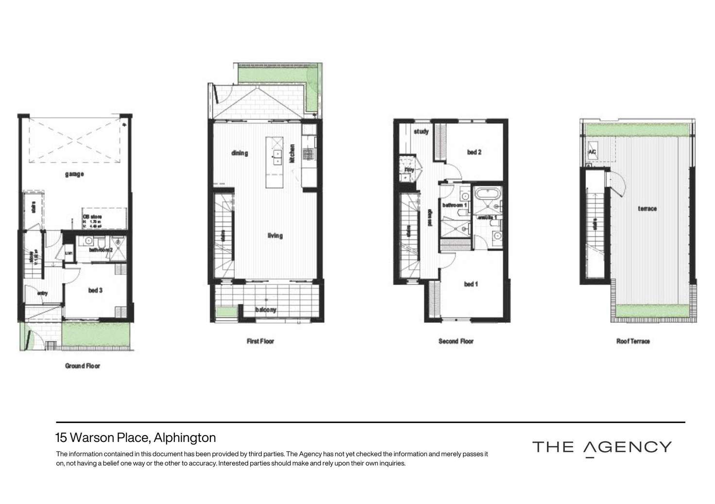 Floorplan of Homely townhouse listing, 15 Warson Place, Alphington VIC 3078
