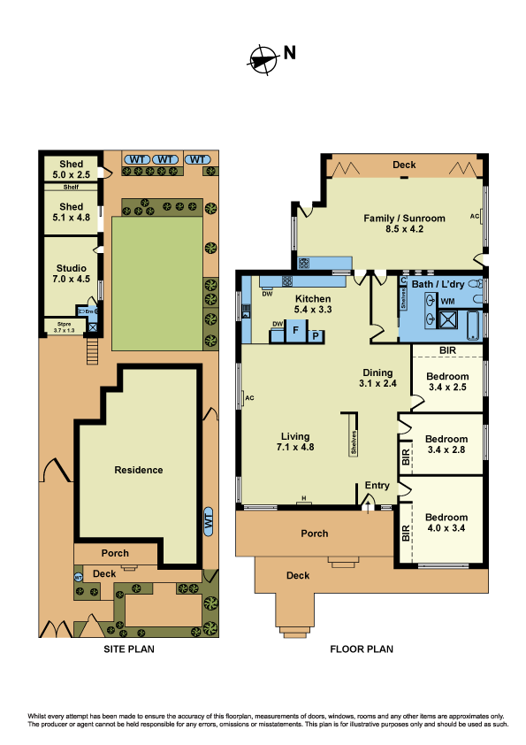 Floorplan of Homely house listing, 1 Taunton Street, Sunshine VIC 3020
