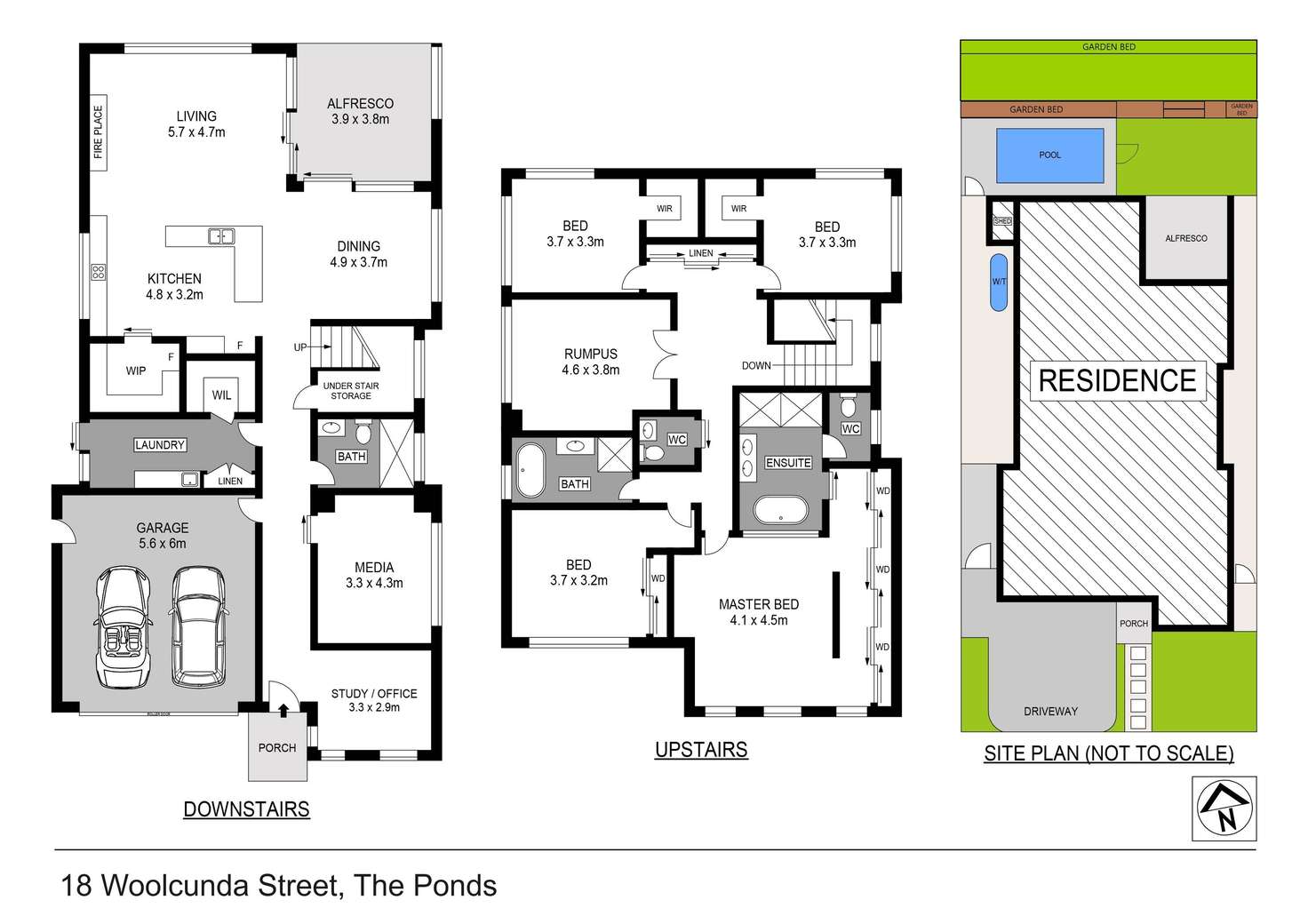Floorplan of Homely house listing, 18 Woolcunda Street, The Ponds NSW 2769