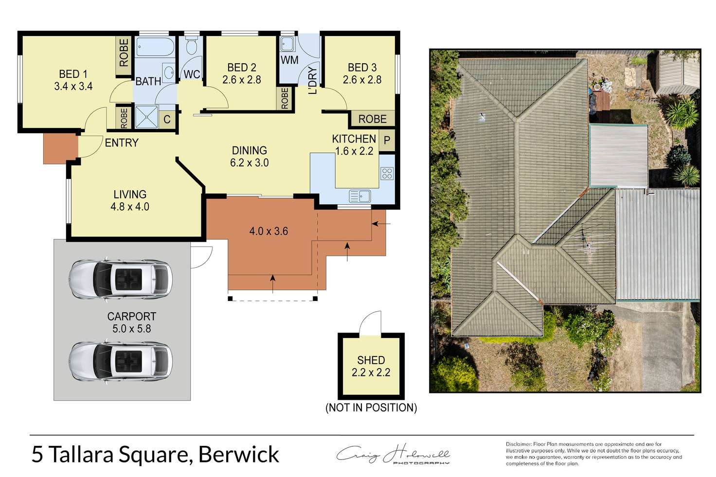 Floorplan of Homely house listing, 5 Tallara Square, Berwick VIC 3806
