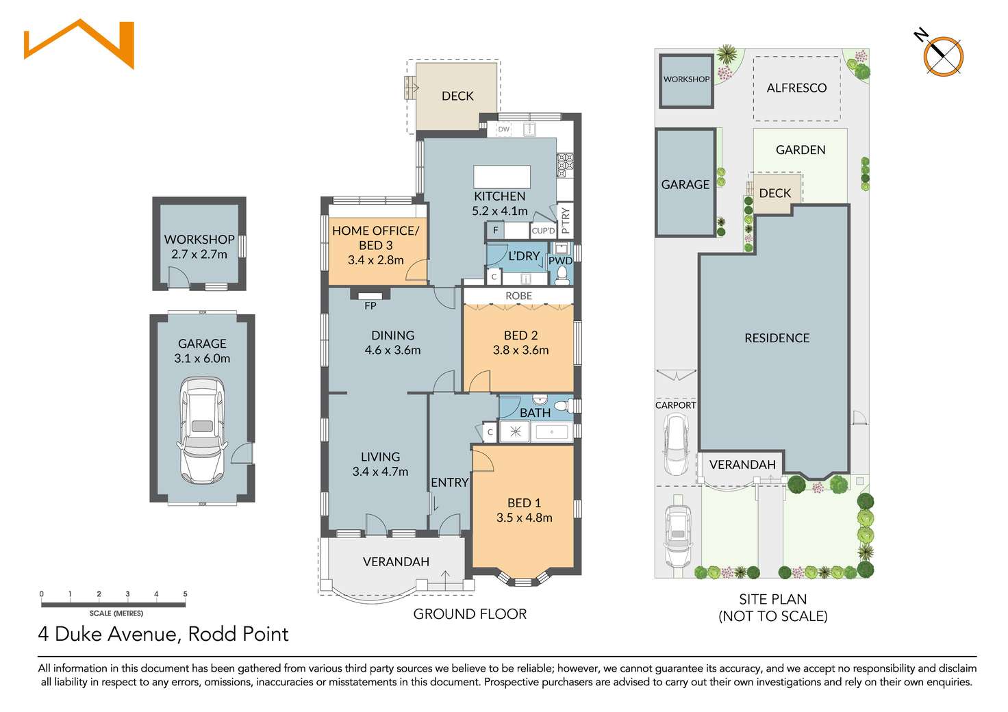 Floorplan of Homely house listing, 4 Duke Avenue, Rodd Point NSW 2046