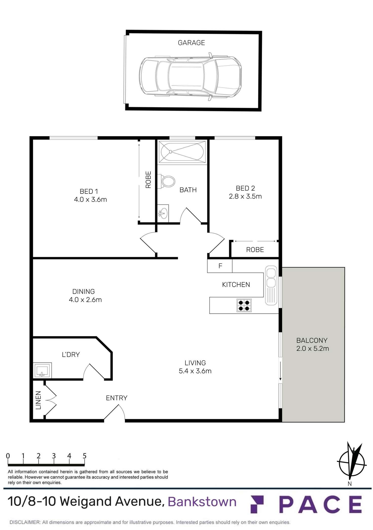 Floorplan of Homely apartment listing, 10/8-10 Weigand Avenue, Bankstown NSW 2200