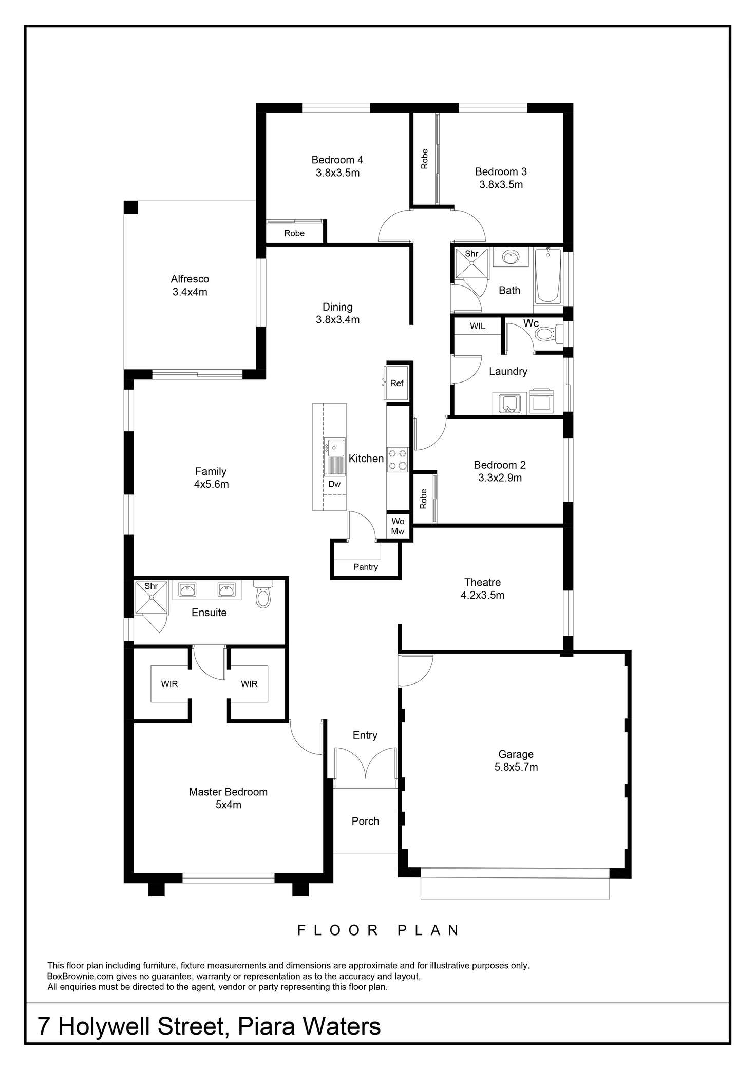 Floorplan of Homely house listing, 7 Holywell Street, Piara Waters WA 6112