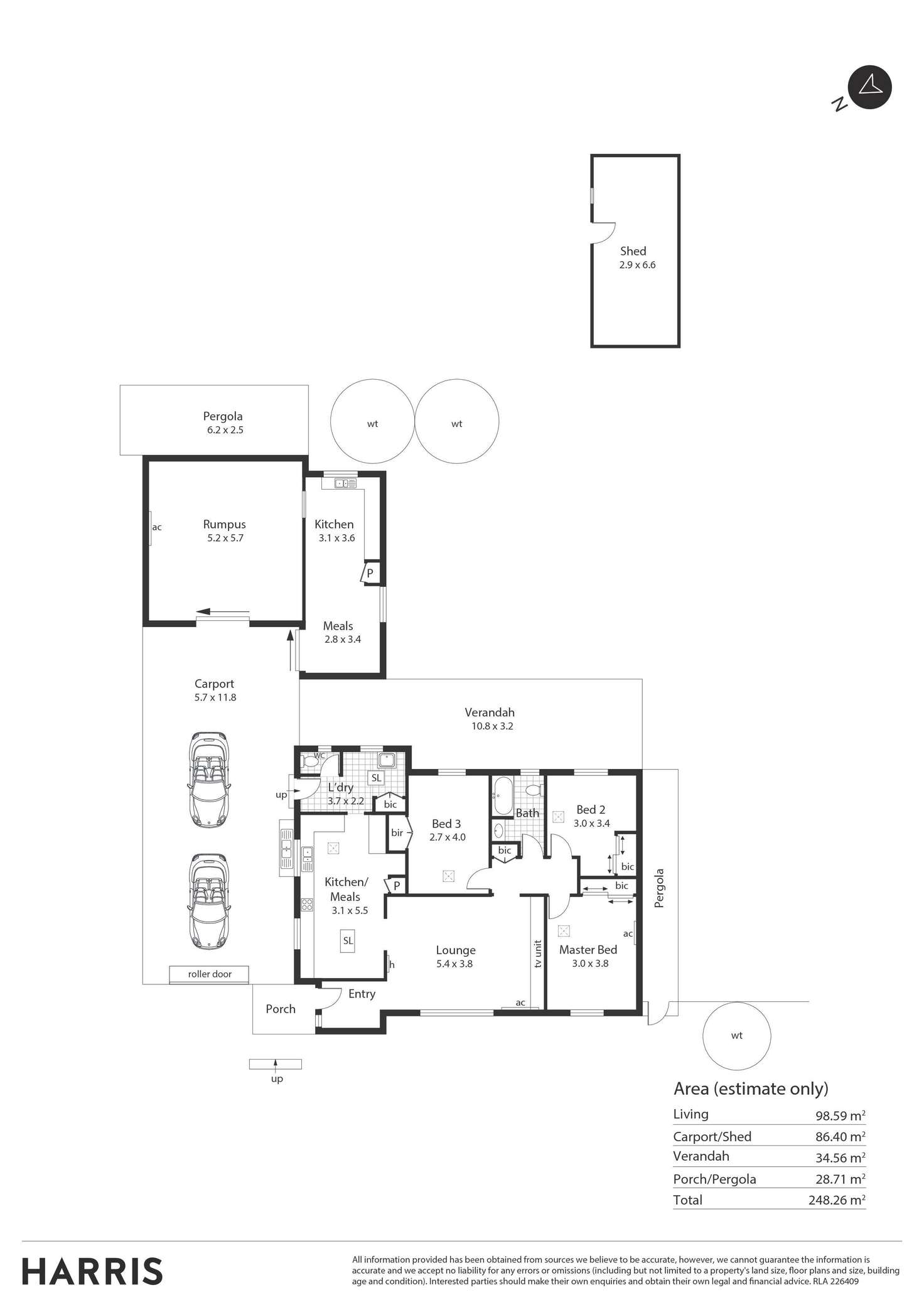 Floorplan of Homely house listing, 4 Aminya Court, Salisbury North SA 5108