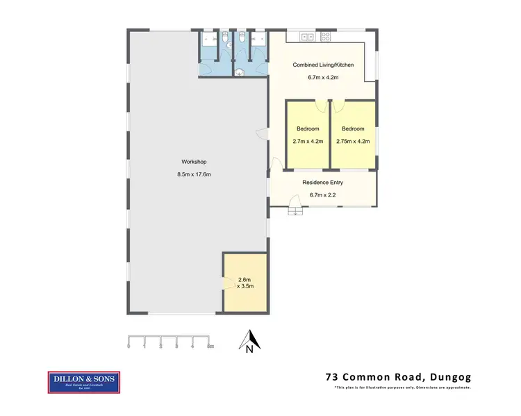 Floorplan of Homely house listing, 73 Common Road, Dungog NSW 2420