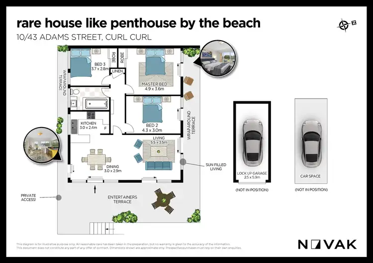 Floorplan of Homely apartment listing, 10/43 Adams Street, Curl Curl NSW 2096