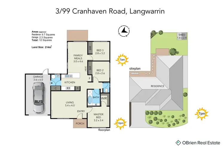 Floorplan of Homely unit listing, 3/99 Cranhaven Road, Langwarrin VIC 3910