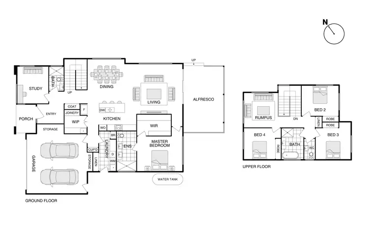 Floorplan of Homely house listing, 27 Tahourdin Vista, Whitlam ACT 2611