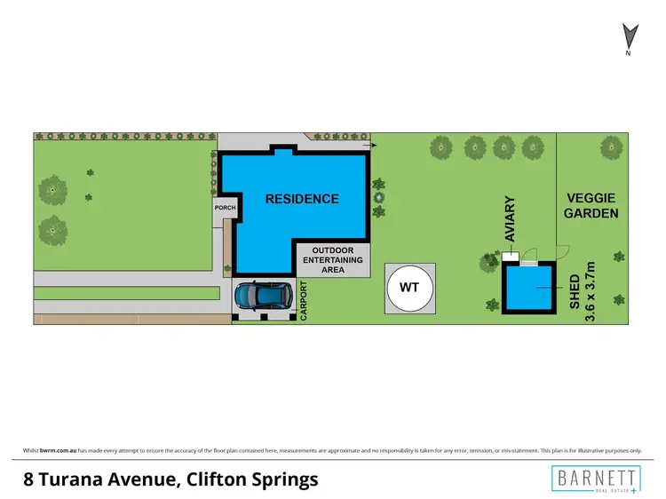 Floorplan of Homely house listing, 8 Turana Avenue, Clifton Springs VIC 3222