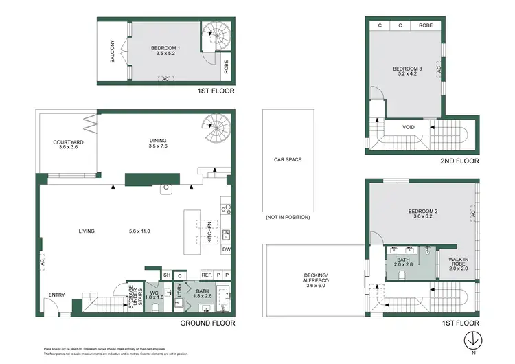Floorplan of Homely house listing, 6/214 Argyle Street, Fitzroy VIC 3065