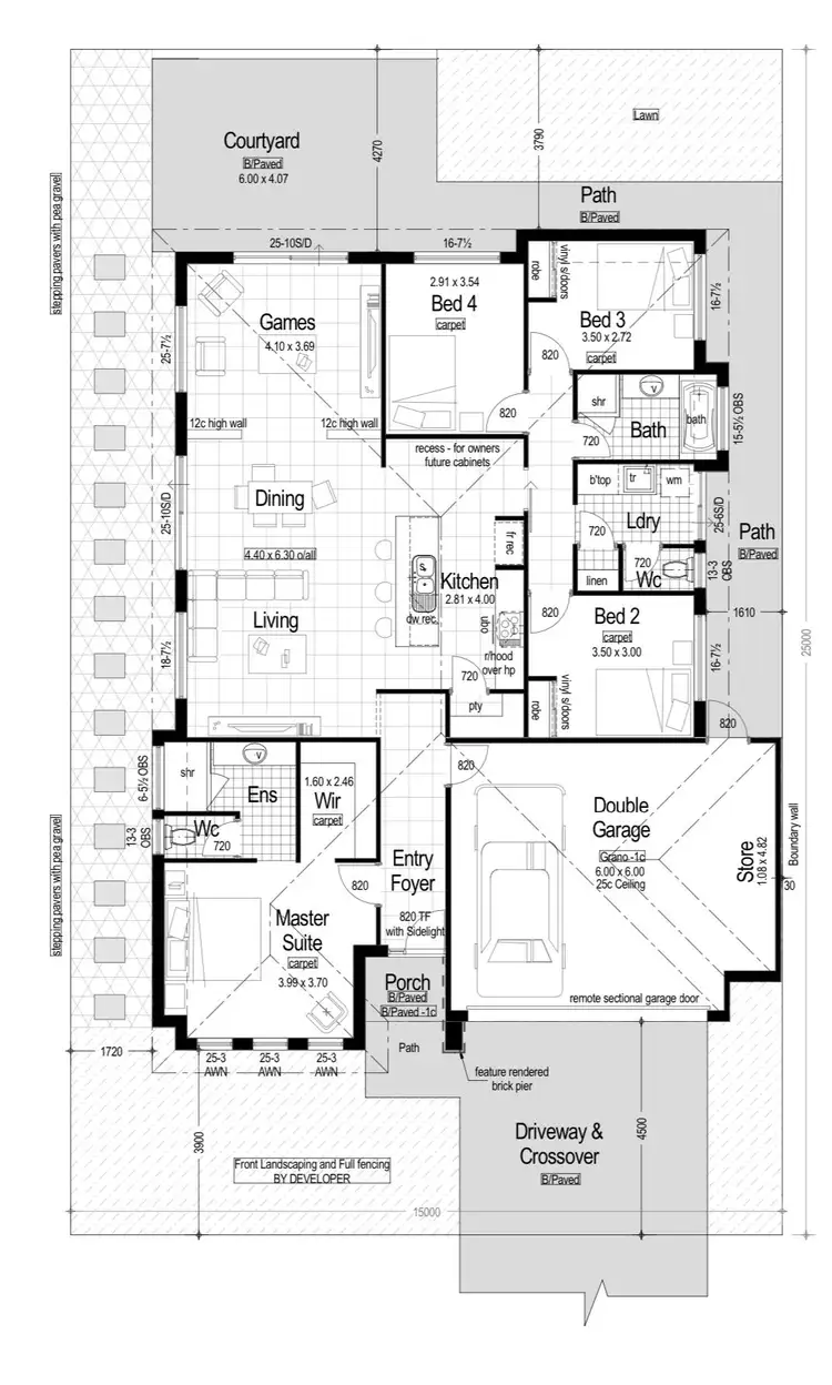 Floorplan of Homely house listing, 4 Ashdown Way, Hilbert WA 6112