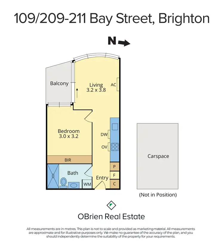 Floorplan of Homely apartment listing, 109/211 Bay Street, Brighton VIC 3186