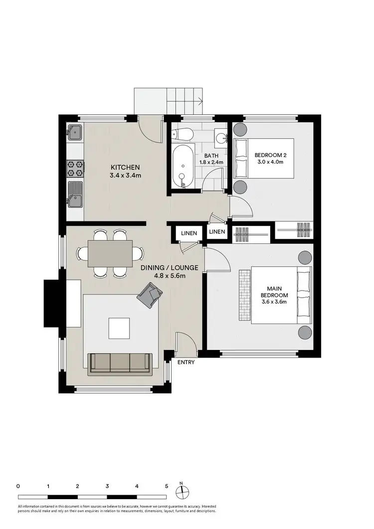 Floorplan of Homely unit listing, 4/29A Middle Road, Devonport TAS 7310