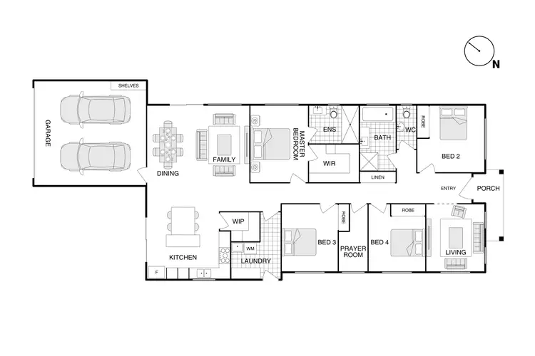 Floorplan of Homely house listing, 42 Shillam Chase, Whitlam ACT 2611