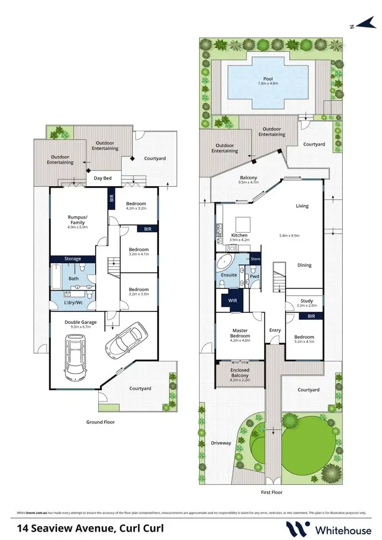 Floorplan of Homely house listing, 14 Seaview Avenue, Curl Curl NSW 2096