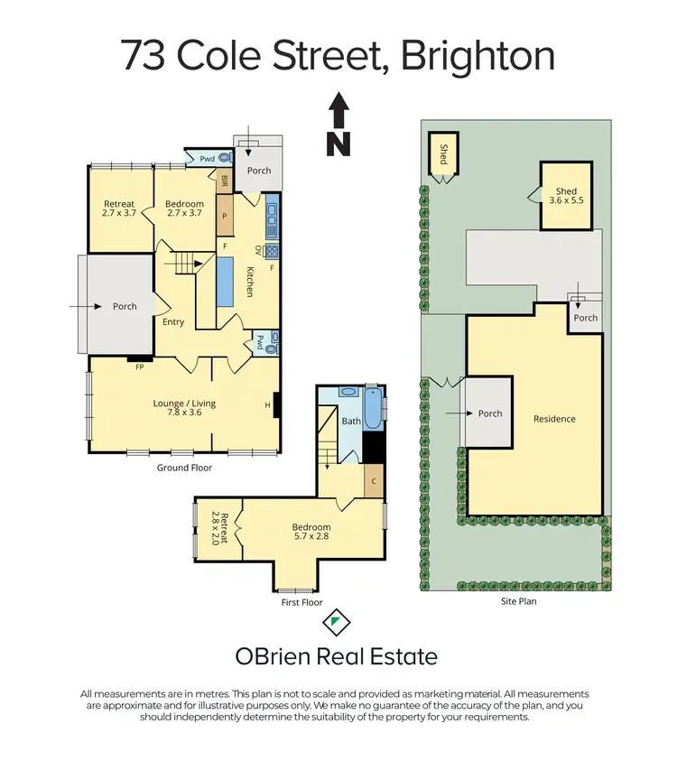 Floorplan of Homely house listing, 73 Cole Street, Brighton VIC 3186