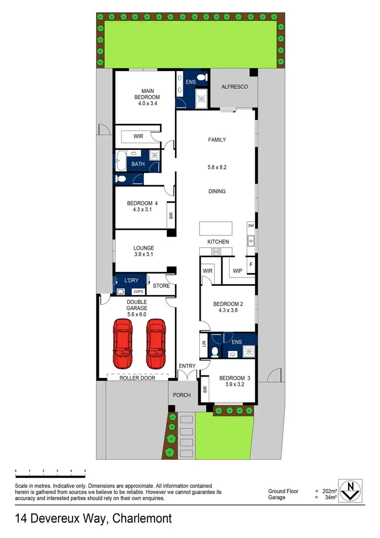 Floorplan of Homely house listing, 14 Devereux Way, Charlemont VIC 3217