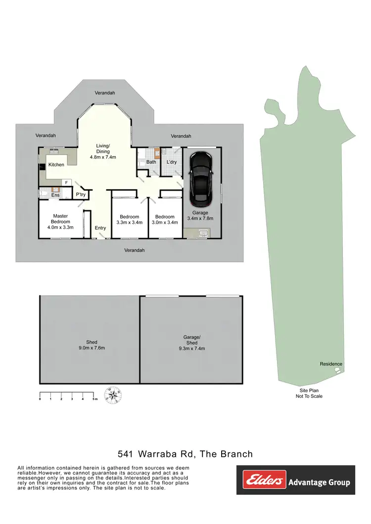 Floorplan of Homely rural property listing, 541 Warraba Road, The Branch NSW 2425