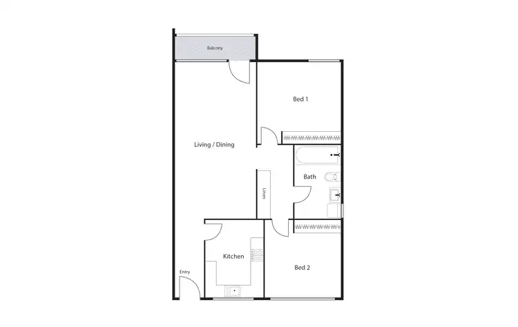 Floorplan of Homely unit listing, 6/7 McGee Place, Pearce ACT 2607