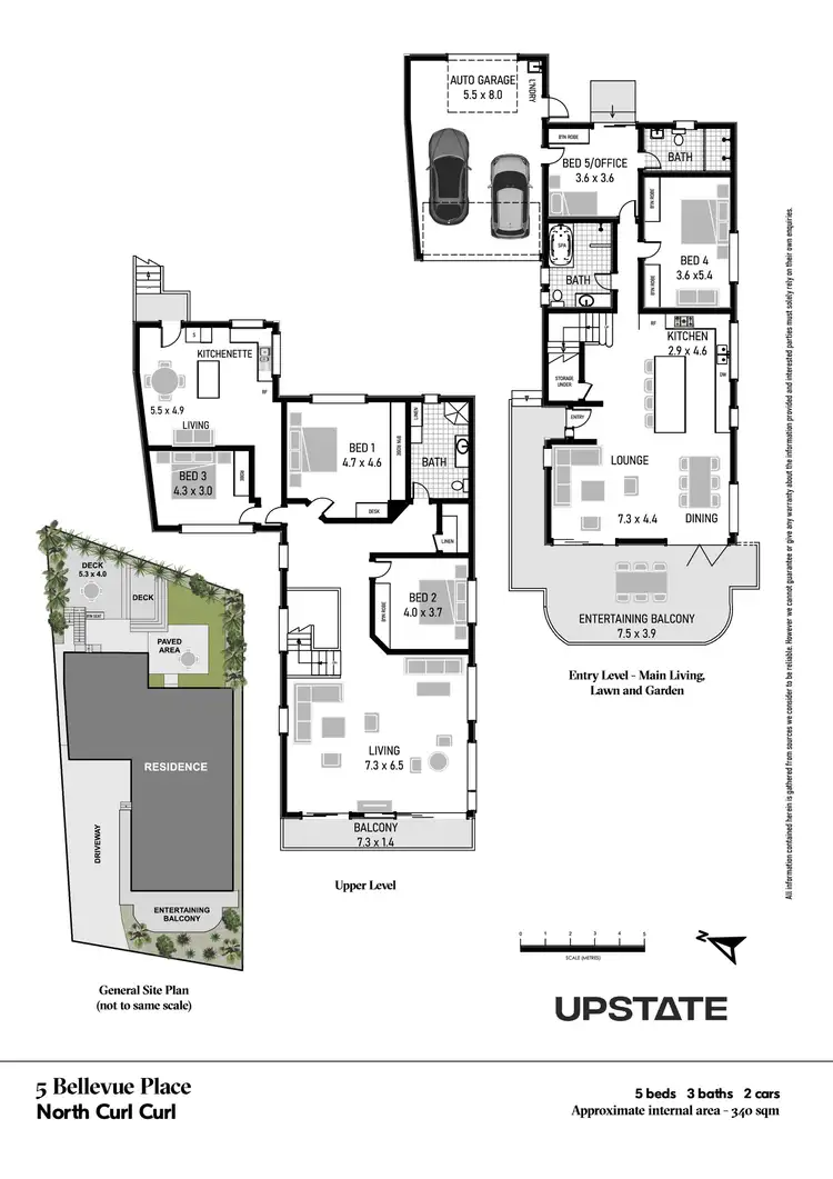 Floorplan of Homely house listing, 5 Bellevue Place, North Curl Curl NSW 2099